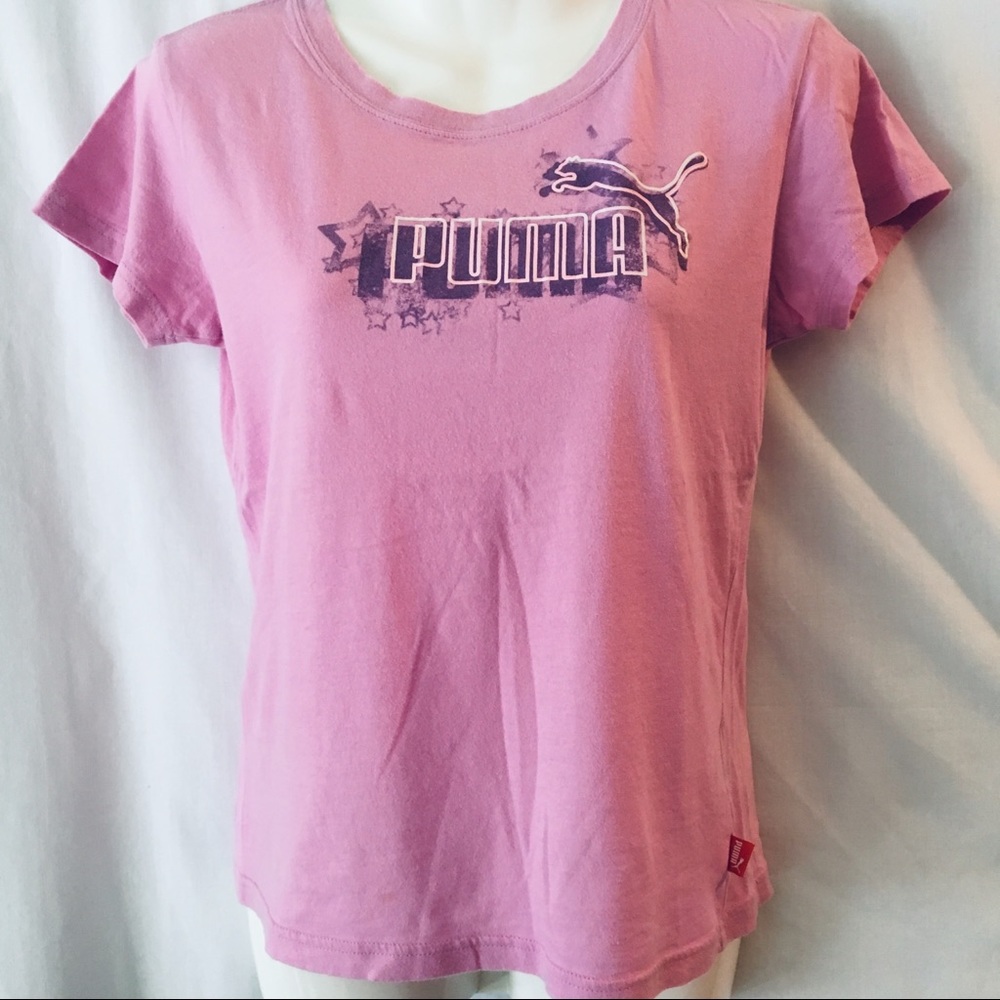 🩷SOLD🩷
Puma lilac pink women’s logo t-shirt SZ Small
